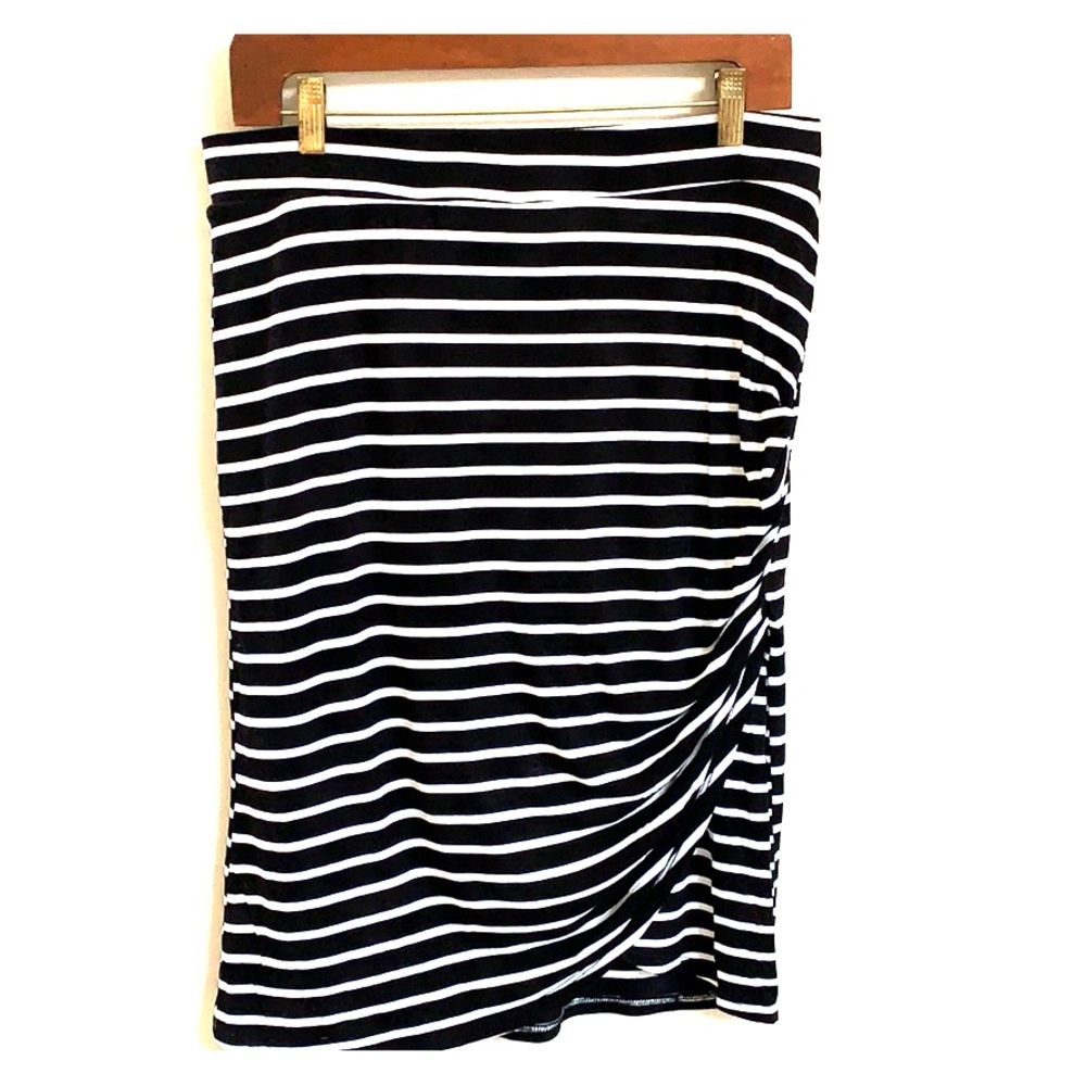 Cato Striped Pencil Skirt